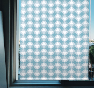 Geometric blue harmony texture and pattern blind - TenStickers