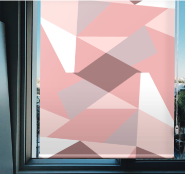 Geometric rosa triangle Textures and patterns blind - TenStickers