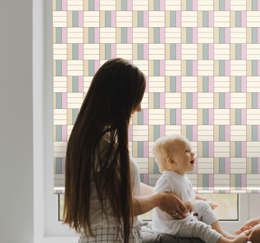 Geometric themed composition texture and pattern blind - TenStickers