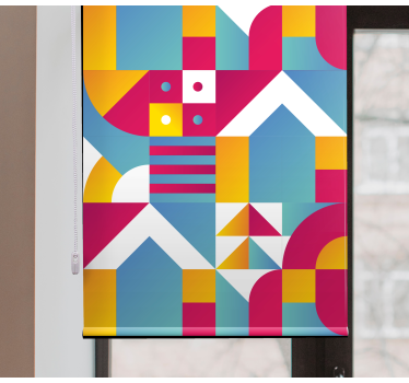 Geometric Urban Patterns modern blind - TenStickers