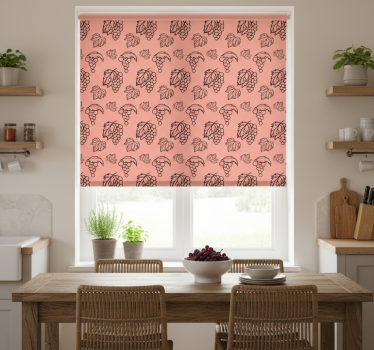 Grapevine pattern kitchen blind - TenStickers