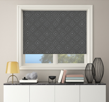 Gray diamond geometric teenage  roller blind - TenStickers