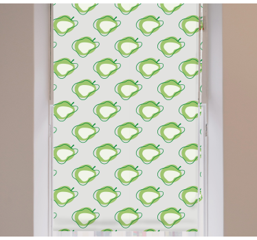 Green modern apples Fruit and vegetable roller blind - TenStickers