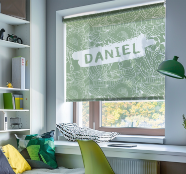 green school chalk teenage  roller blind - TenStickers
