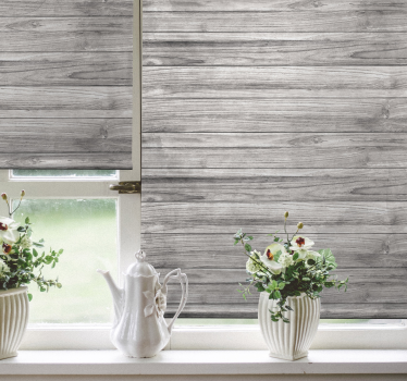 Grey planks Texture blind - TenStickers