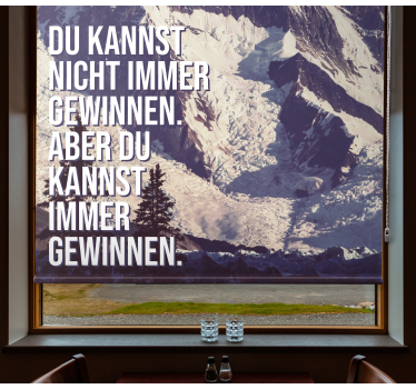Immer Gewinnen Mountain Peaks Office blind - TenStickers