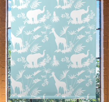 Jungle Toile vintage pattern More vintage blind - TenStickers