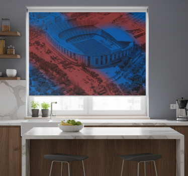 Kitchen blind barcelona camp nou 3d mural - TenStickers