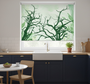 Kitchen blind beautiful tree canopies in the forest - TenStickers
