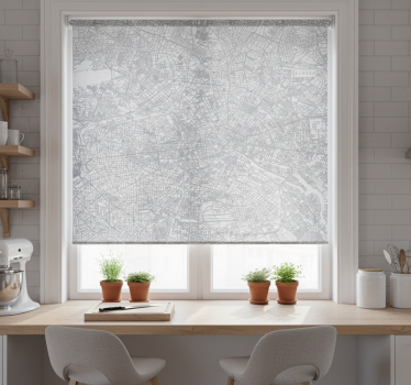 Kitchen blind city map berlin - TenStickers
