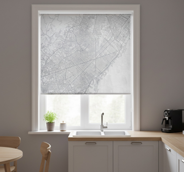 Kitchen blind city map of barcelona - TenStickers