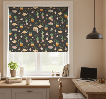 Kitchen blind coffee and books - TenStickers