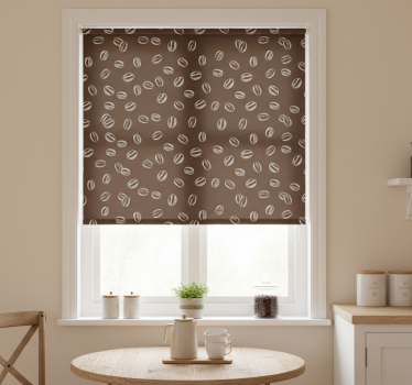 Kitchen blind coffee beans seamless pattern - TenStickers