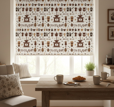 Kitchen blind coffee break - TenStickers