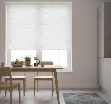 Kitchen blind elegant grey hexagon tiles - TenStickers