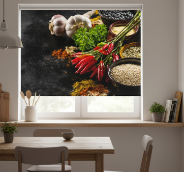 Kitchen blind for cooking with spices - TenStickers