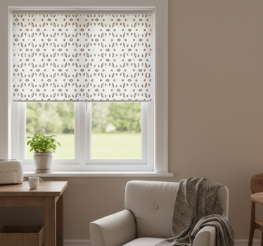 Kitchen blind gray-brown pattern - TenStickers