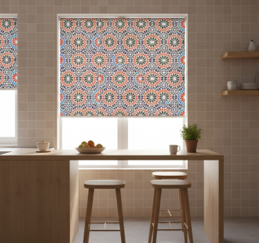 Kitchen blind in cool colorful tiles - TenStickers