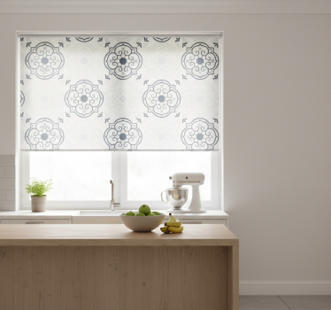 Kitchen blind in elegant grey tiles - TenStickers