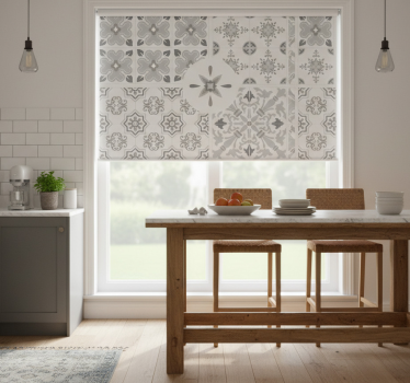 Kitchen blind in grey mosaic tile design - TenStickers