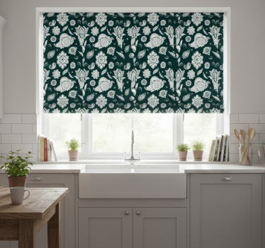 Kitchen blind in indian paisley design - TenStickers