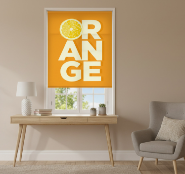 Kitchen blind in modern floral design - TenStickers
