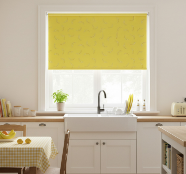 Kitchen blind in pantone banana yellow - TenStickers