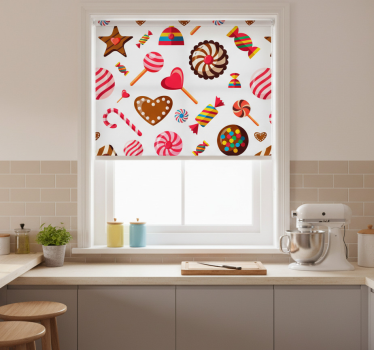 Kitchen blind in sweet mosaic design - TenStickers