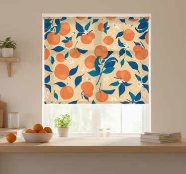 Kitchen blind orange blossom - TenStickers