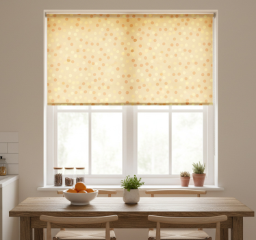 Kitchen blind orange circles wallpaper - TenStickers