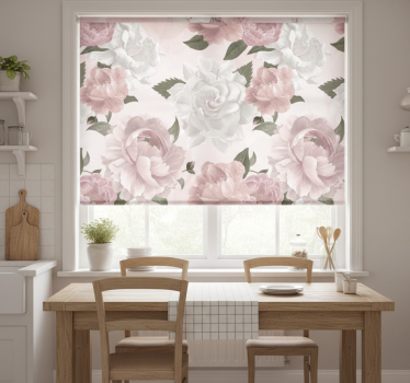 Kitchen blind provencal style peonies - TenStickers