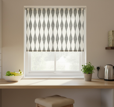 Kitchen blind rabaul ikat beige pattern - TenStickers