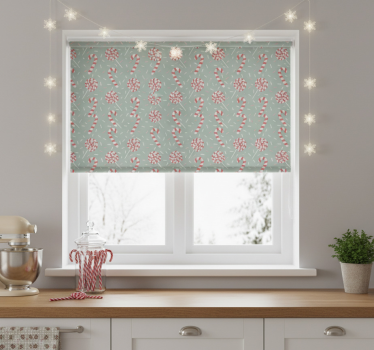 Kitchen blind red christmas candy - TenStickers