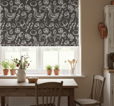Kitchen blind rustic kitchen design - TenStickers