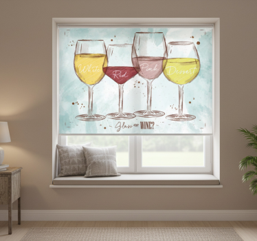 Kitchen blind rustic wine - TenStickers