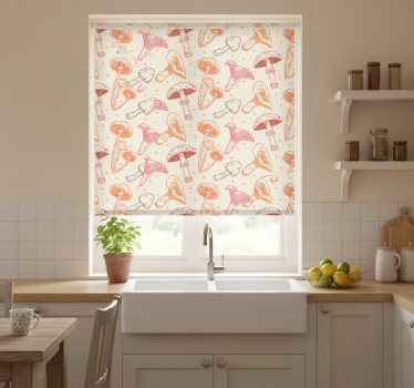 Kitchen blind set of watercolor mushrooms - TenStickers