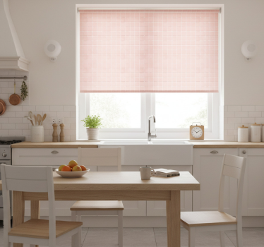 Kitchen blind simple blush pink tiles - TenStickers