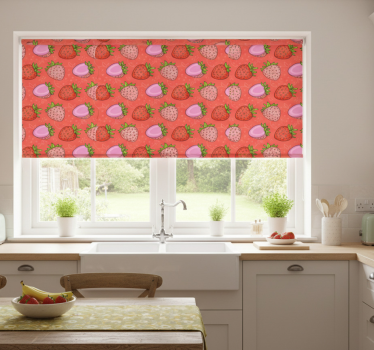 Kitchen blind strawberry delight - TenStickers