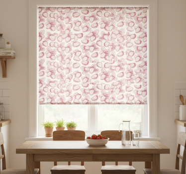Kitchen blind strawberry drawings - TenStickers