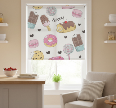 Kitchen blind sweet treats - TenStickers