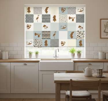 Kitchen blind through the looking glass - TenStickers