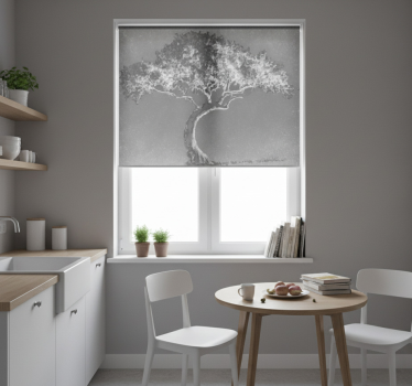 Kitchen blind willow tree in scandinavian colors - TenStickers