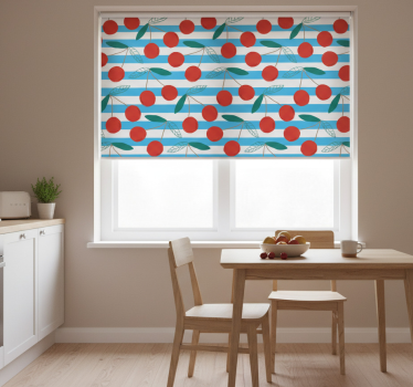 Kitchen blind with abstract fruit design - TenStickers