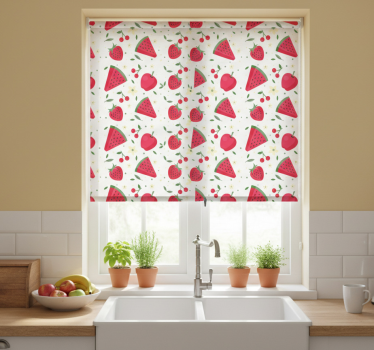 Kitchen blind with assorted fruit pattern - TenStickers