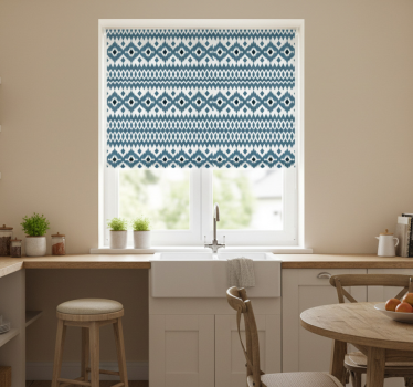 Kitchen blind with aztec tribal pattern design - TenStickers
