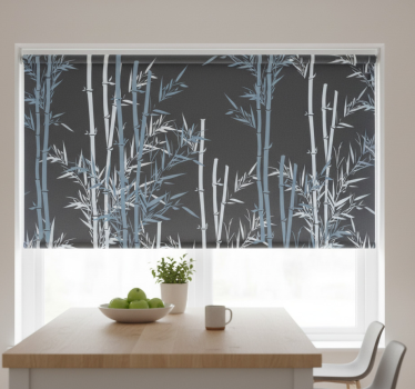 Kitchen blind with bamboo leaves design - TenStickers