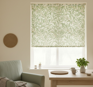 Kitchen blind with botanical green plants design - TenStickers