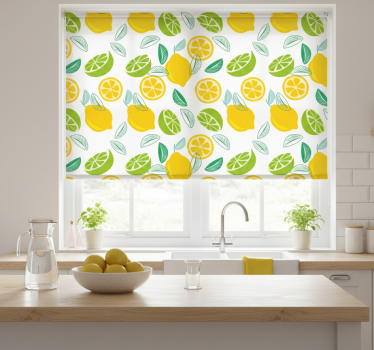 Kitchen blind with citrus design - TenStickers