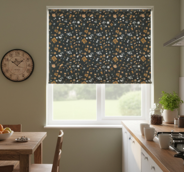 Kitchen blind with coffee seamless pattern - TenStickers