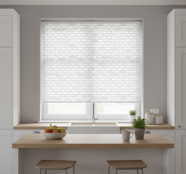 Kitchen blind with elegant brick pattern - TenStickers